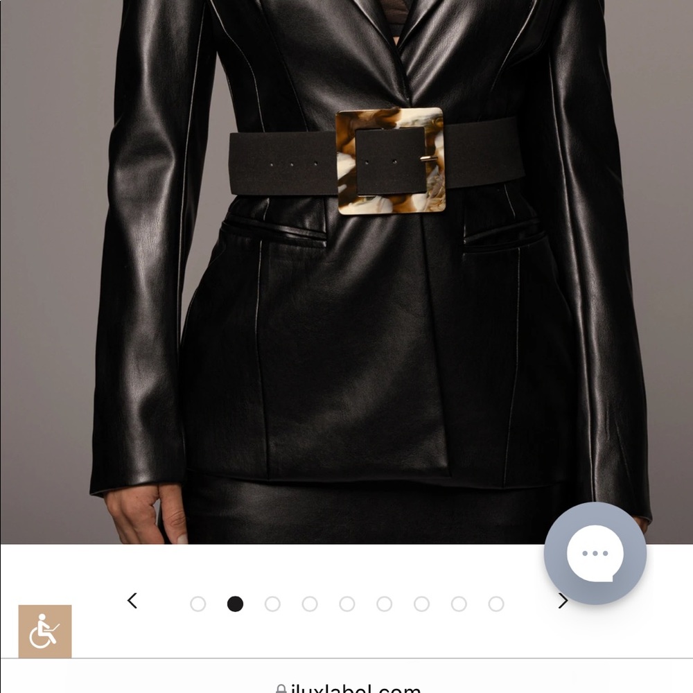 Black Matilda suede belt one size Jluxlabel. Never worn